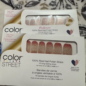 2 Retired Color Street Sets: Coral Bay and Moonburst
